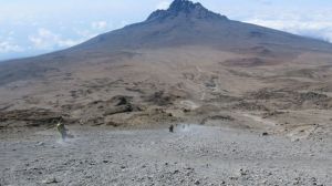Descent to Kibo Hut